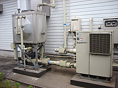 三菱電機　冷水機(仕込水チラー)＆ステンレスパネルタンク　MCA-P-75B